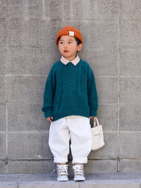 「b・ROOM（ビールーム）のアイテム」を使った、yuto@airiさん（キッズ・100cm）の秋コーディネート