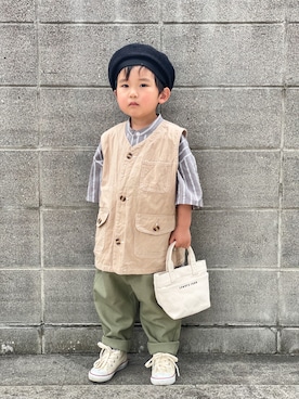 「aimoha（アイモハ）のアイテム」を使った、yuto@airiさん（キッズ・100cm）の夏コーディネート