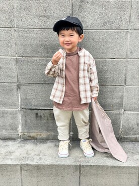 「devirock（デビロック）のアイテム」を使った、yuto@airiさん（キッズ・90cm）の秋コーディネート