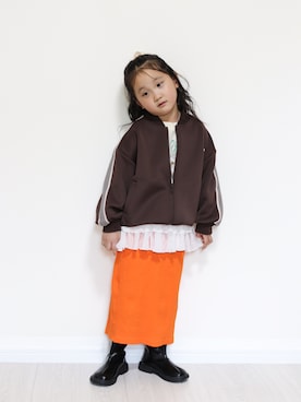 「アイテム（Tシャツ/カットソー）」を使った、yuto@airiさん（キッズ・110cm）の秋コーディネート