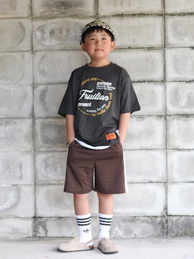 「p.premier（ピードットプルミエ）のアイテム」を使った、yuto@airiさん（キッズ・126cm）の春コーディネート
