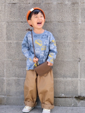 「MAKE YOUR DAY（メイクユアデイ）のアイテム」を使った、yuto@airiさん（キッズ・100cm）の秋コーディネート