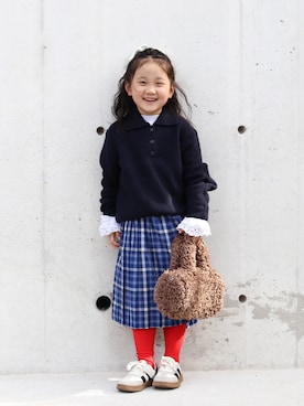 「アイテム（レッグウェア）」を使った、yuto@airiさん（キッズ・110cm）の秋コーディネート