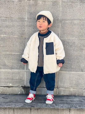 「GENERATOR（ジェネレーター）のアイテム」を使った、yuto@airiさん（キッズ・90cm）の冬コーディネート