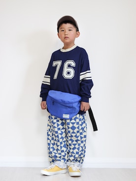 「p.premier（ピードットプルミエ）のアイテム」を使った、yuto@airiさん（キッズ・128cm）の秋コーディネート