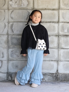 「アイテム（バッグ）」を使った、yuto@airiさん（キッズ・110cm）の秋コーディネート