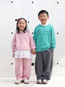 「アイテム（スウェットパンツ）」を使った、yuto@airiさん（キッズ・110cm）の秋コーディネート