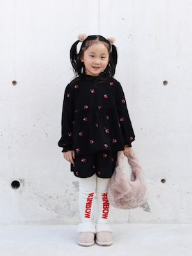 「アイテム（タイツ/ストッキング）」を使った、yuto@airiさん（キッズ・110cm）の秋コーディネート