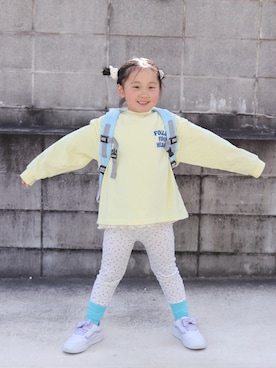 「CIAOPANIC TYPY（チャオパニックティピー）のアイテム（バッグ）」を使った、yuto@airiさん（キッズ・110cm）の春コーディネート