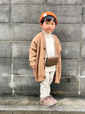 「Ocean&Ground（オーシャン&グラウンド）のアイテム」を使った、yuto@airiさん（キッズ・90cm）の秋コーディネート