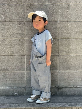 「KiCCOLY（キッコリー）のアイテム」を使った、yuto@airiさん（キッズ・100cm）の夏コーディネート