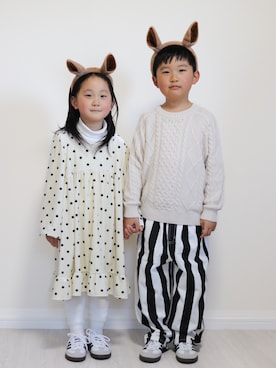 「BREEZE（ブリーズ）のアイテム（トップス）」を使った、yuto@airiさん（キッズ・110cm）の冬コーディネート