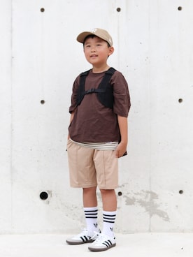 「GLOBAL WORK（グローバルワーク）のアイテム」を使った、yuto@airiさん（キッズ・126cm）の夏コーディネート