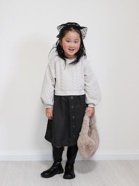 「ikka（イッカ）のアイテム」を使った、yuto@airiさん（キッズ・110cm）の冬コーディネート