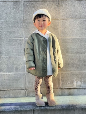 「アイテム（モッズコート）」を使った、yuto@airiさん（キッズ・90cm）の秋コーディネート