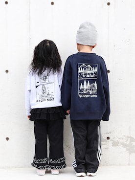 「アイテム（スウェットパンツ）」を使った、yuto@airiさん（キッズ・110cm）の秋コーディネート