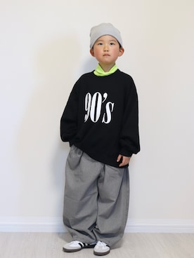 「アイテム（Tシャツ/カットソー）」を使った、yuto@airiさん（キッズ・120cm）の秋コーディネート