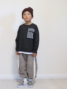 「アイテム（シューズ）」を使った、yuto@airiさん（キッズ・120cm）の冬コーディネート