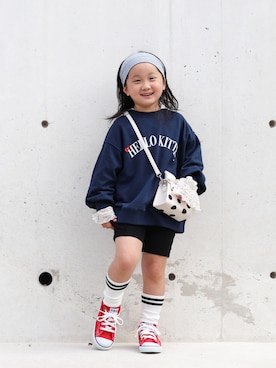 「アイテム（ヘアアクセサリー）」を使った、yuto@airiさん（キッズ・110cm）の秋コーディネート