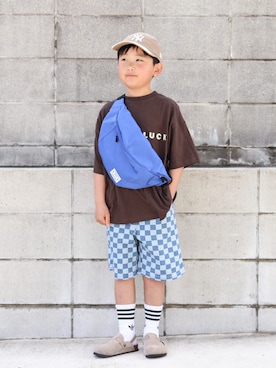 「p.premier（ピードットプルミエ）のアイテム」を使った、yuto@airiさん（キッズ・126cm）の春コーディネート