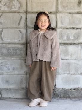 「アイテム（オールインワン・サロペット）」を使った、yuto@airiさん（キッズ・110cm）の秋コーディネート