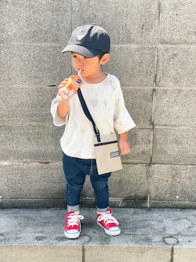 「quoti use fith（クゥオティ　ユース　フィス）のアイテム」を使った、yuto@airiさん（キッズ・90cm）の夏コーディネート