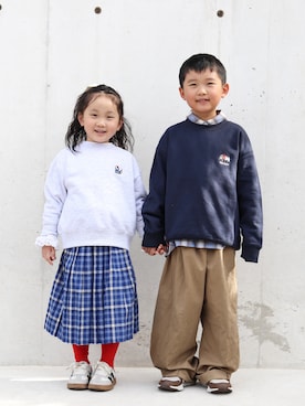 「アイテム（スカート）」を使った、yuto@airiさん（キッズ・110cm）の秋コーディネート