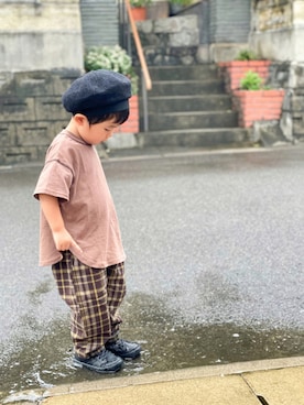 「pairmanon（ペアマノン）のアイテム」を使った、yuto@airiさん（キッズ・90cm）の秋コーディネート