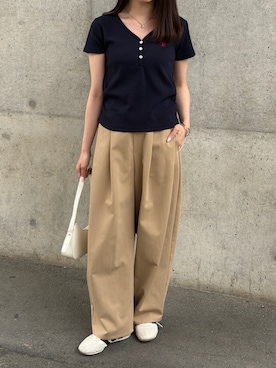 「GeeRA（ジーラ）のアイテム」を使った、misaさん（レディース・158cm）の春コーディネート