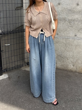 「GeeRA（ジーラ）のアイテム」を使った、misaさん（レディース・159cm）の春コーディネート