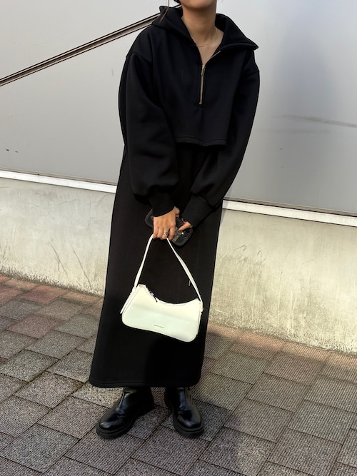 セール】<裏起毛>セットアップ風ハーフジップスウェットドッキング