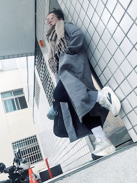 「アイテム（チェスターコート）」を使った、MONETさん（レディース・161cm・20代）の冬コーディネート