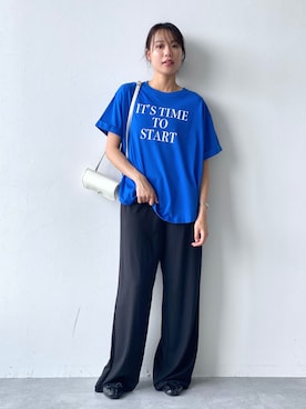 「LAKOLE（ラコレ）のアイテム（バレエシューズ）」を使った、yuuさん（レディース・165cm）の夏コーディネート