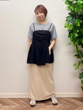 「Right-on（ライトオン）のアイテム」を使った、さこちゃんさん（レディース・146cm）の夏コーディネート