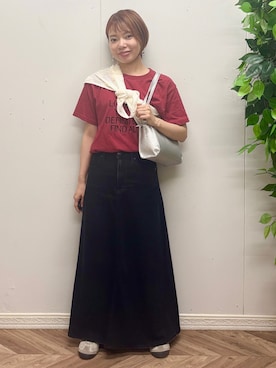 「SOMETHING（サムシング）のアイテム」を使った、さこちゃんさん（レディース・146cm）の夏コーディネート
