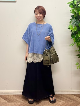 「Right-on（ライトオン）のアイテム」を使った、さこちゃんさん（レディース・146cm）の夏コーディネート