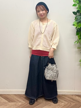 「SOMETHING（サムシング）のアイテム」を使った、さこちゃんさん（レディース・146cm）の秋コーディネート