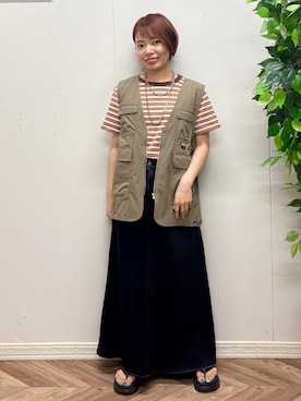 「Right-on（ライトオン）のアイテム」を使った、さこちゃんさん（レディース・146cm）の夏コーディネート