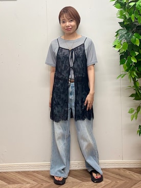 「Right-on（ライトオン）のアイテム」を使った、さこちゃんさん（レディース・146cm）の夏コーディネート