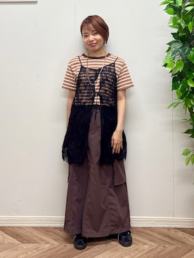 「Right-on（ライトオン）のアイテム」を使った、さこちゃんさん（レディース・146cm）の夏コーディネート