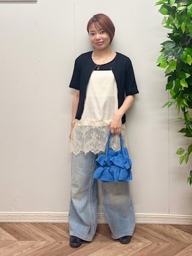「Right-on（ライトオン）のアイテム」を使った、さこちゃんさん（レディース・146cm）の夏コーディネート