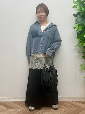「SOMETHING（サムシング）のアイテム」を使った、さこちゃんさん（レディース・146cm）の秋コーディネート