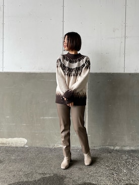 minaさん（レディース・159cm）の冬コーディネート