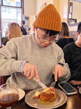 LeeYuPangさん（メンズ・165cm）の冬コーディネート