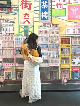 「NICE CLAUP（ナイスクラップ）のアイテム（ワンピース/ドレス）」を使った、Sze Nokさん（レディース・159cm）の夏コーディネート