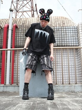 「summer」｜亞當碎骨さん（メンズ・175cm）の夏コーディネート