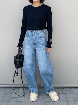 「LAROUTE（ラルート）のアイテム」を使った、ikmさん（レディース・158cm）の秋コーディネート