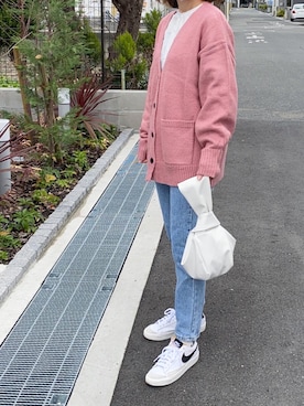 「DHOLIC（ディーホリック）のアイテム（パンツ）」を使った、ikmさん（レディース・158cm）の冬コーディネート