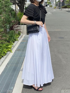 「M y u（ミュー）のアイテム」を使った、ikmさん（レディース・158cm）の夏コーディネート