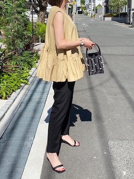 「JENNE（ジェンヌ）のアイテム」を使った、ikmさん（レディース・158cm）の夏コーディネート